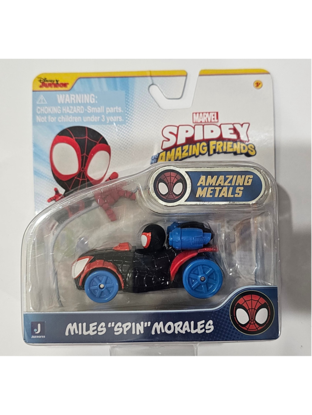 Boys Marvel Spidey Amazing Friends Miles Morales Toy Car One Size Black Blue